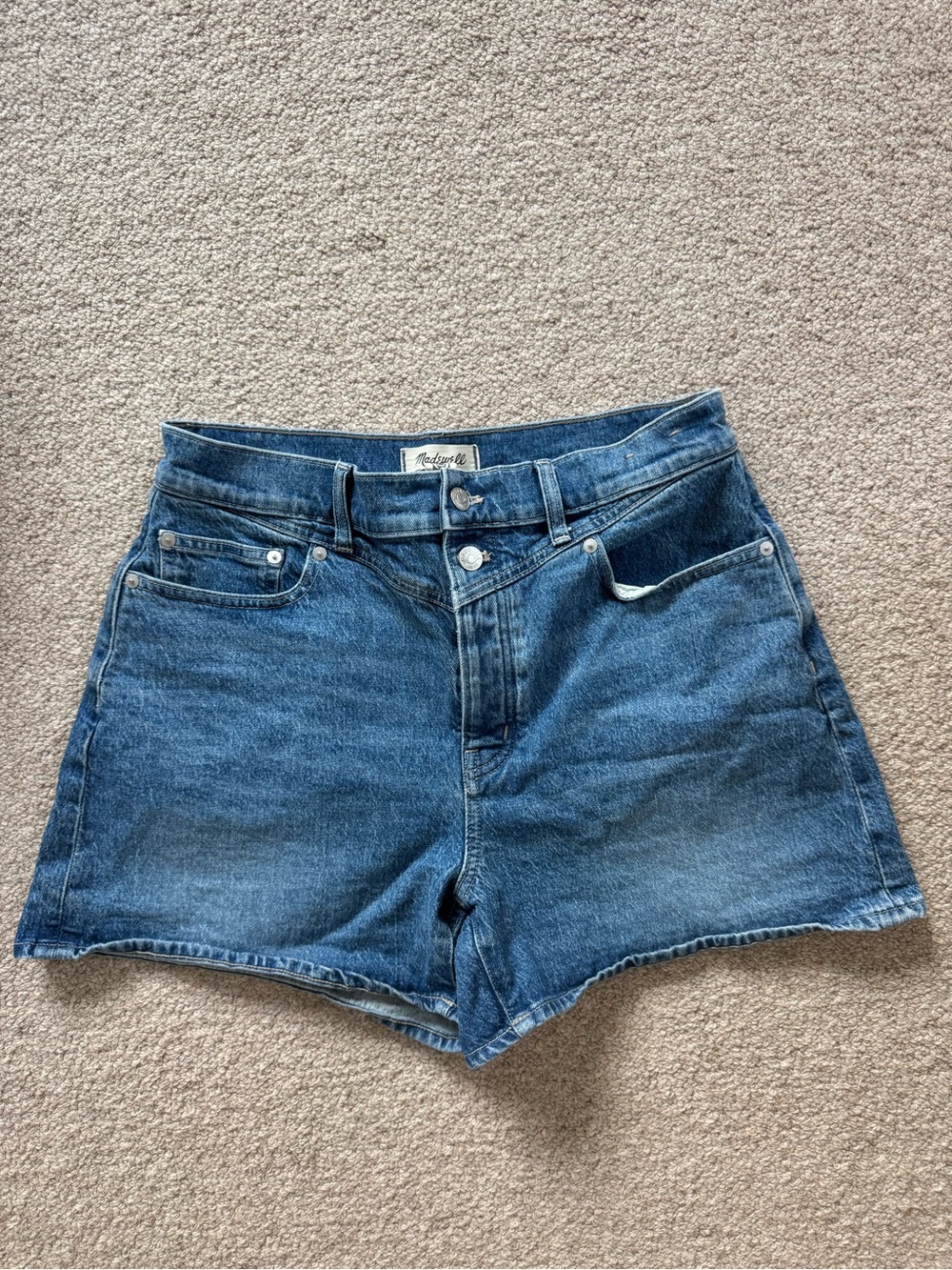 Madewell The Mim Short Blue Denim Women's Shorts Size 29